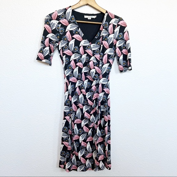 Boden Dresses & Skirts - Boden- Ruth Botanical Printed Faux Wrap Dress Size 2R